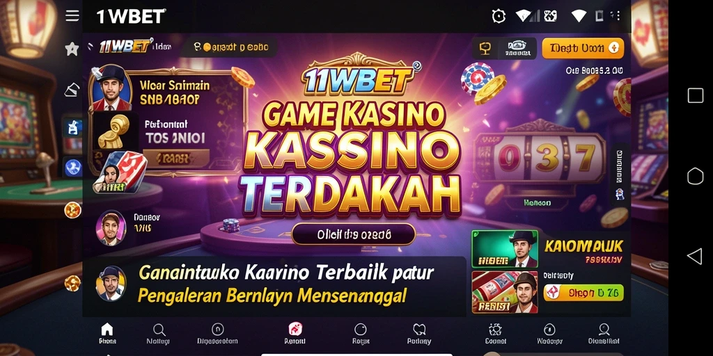 Screenshot gameplay utama 11WBET yang menampilkan keseruan permainan Kasino.
