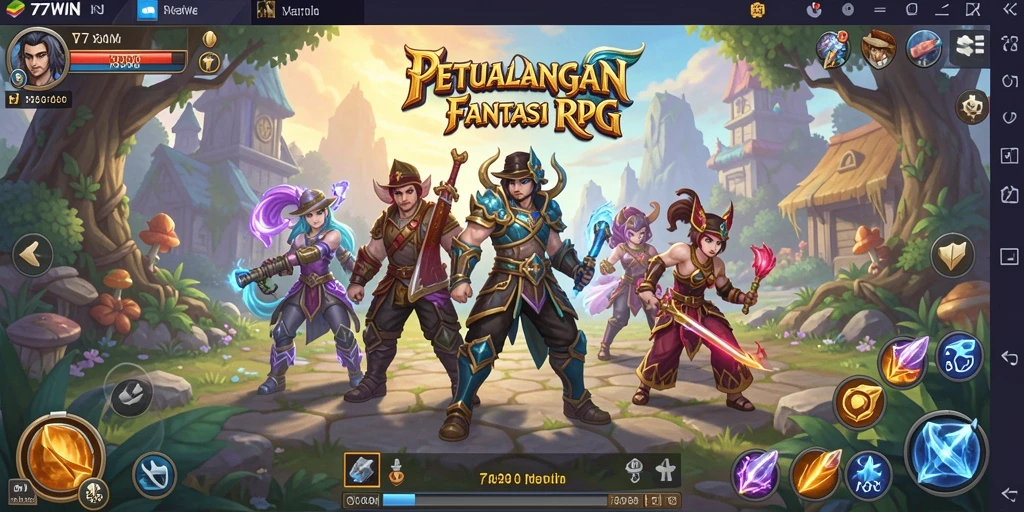 Gameplay RPG menegangkan di 77WIN dengan karakter unik dan pertarungan strategis.