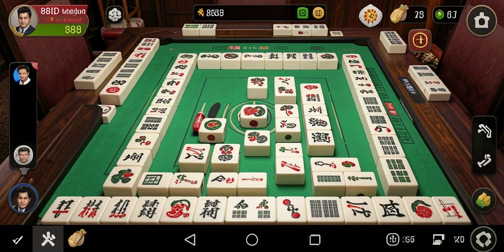 Screenshot 88ID menampilkan gameplay Mahjong yang menarik dan interaktif.