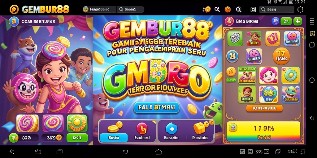Screenshot gameplay GEMBUR88 yang menunjukkan suasana seru permainan Bingo.