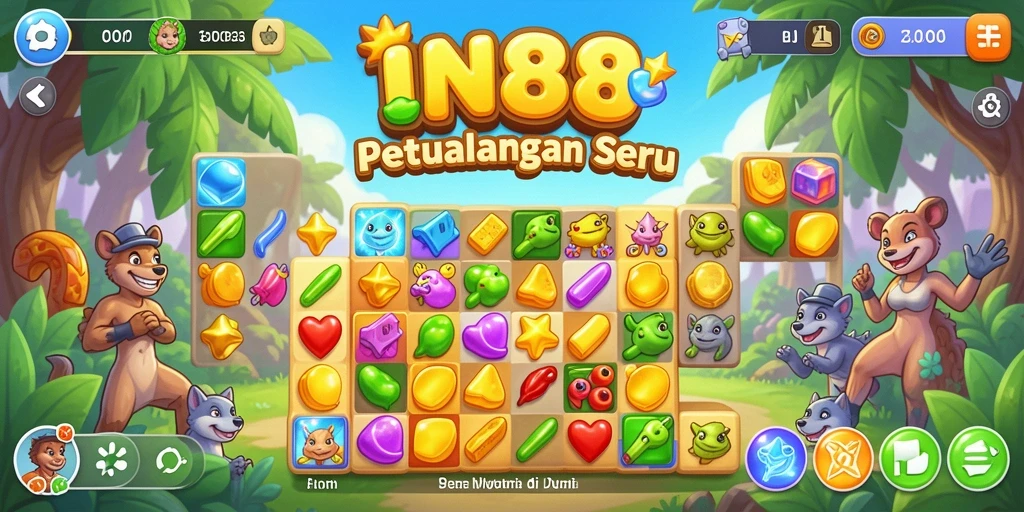 Tangkapan layar gameplay IN88 yang mendebarkan dan berwarna-warni.