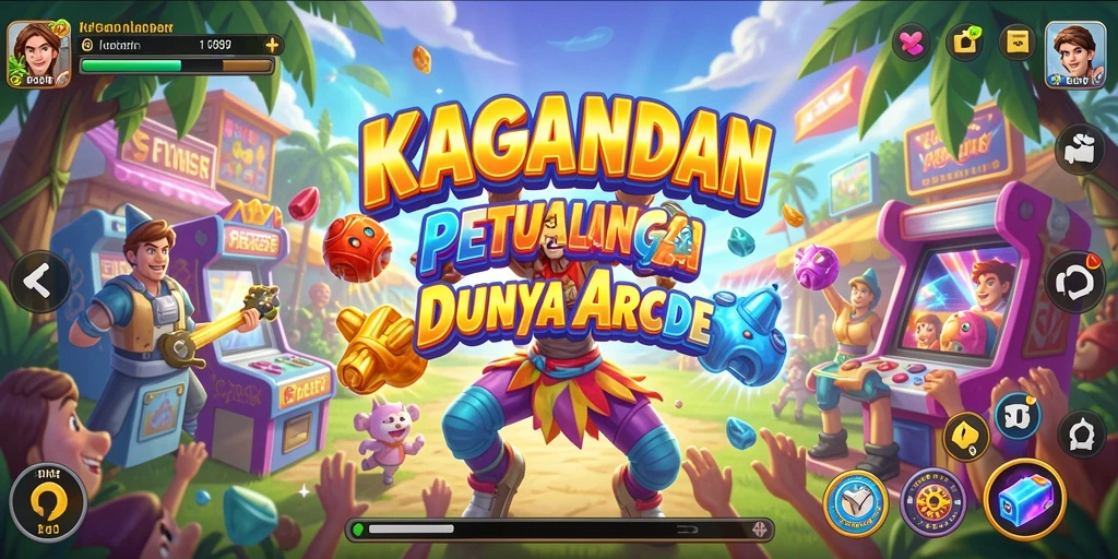 Penggambaran seru gameplay KAGANDAN dalam genre Arcade.
