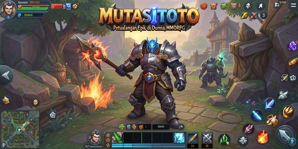 Tangkapan layar gameplay MUTASITOTO menunjukkan aksi petualangan yang mendebarkan.