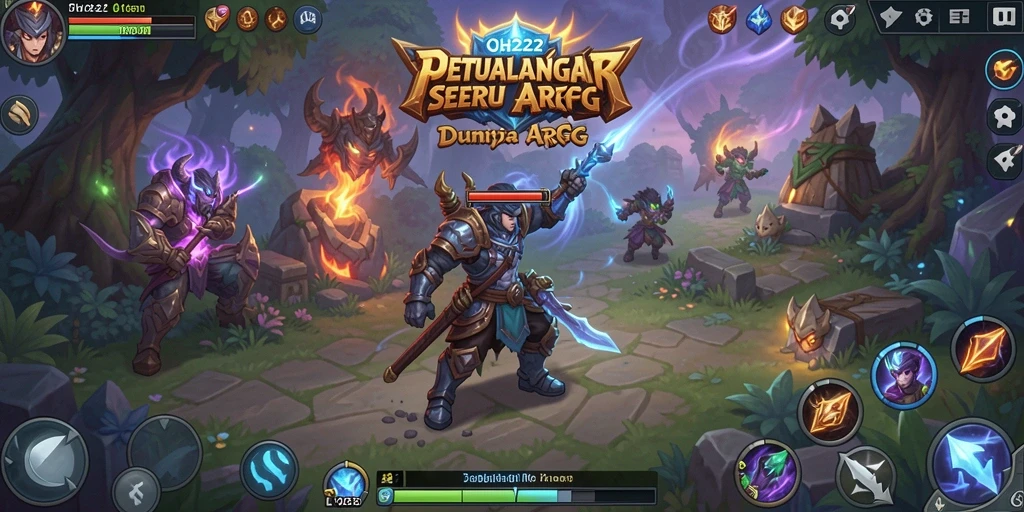 Tangkapan layar gameplay yang penuh aksi di dunia ARPG.