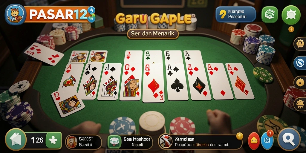 Gameplay PASAR123 yang seru dengan kartu Gaple.