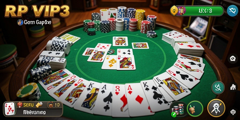 Tampilan gameplay Gaple yang seru dan menarik di RPVIP3.