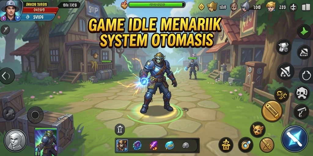 Tampilan gameplay menarik dari SVIP9 dengan karakter yang aktif mengumpulkan sumber daya.