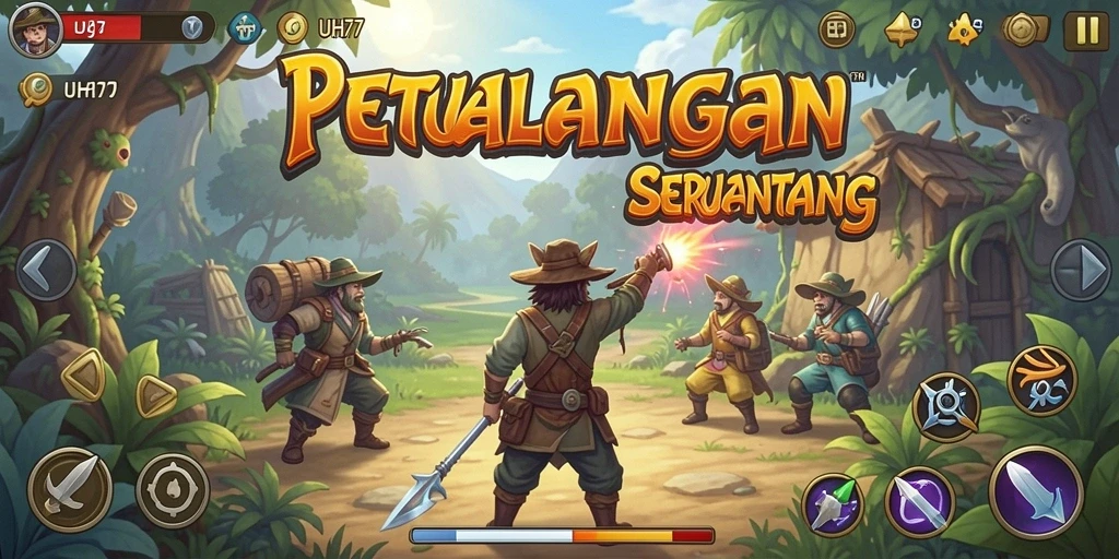 Screenshot UH77 yang menampilkan momen mendebarkan dalam petualangan.