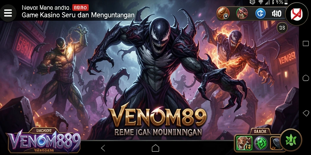 Screenshot gameplay <strong>VENOM889</strong> yang menampilkan keseruan permainan Kasino.